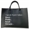 PASH BOUTIQUE Black Oversized Tote Bag