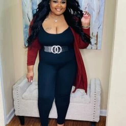 PASH BOUTIQUE Dk Rust Cardigan New Arrivals