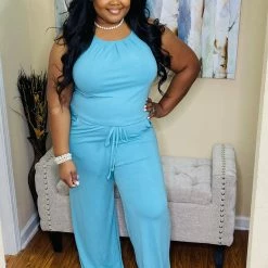 PASH BOUTIQUE Ash Mint Plus Jumpsuit New Arrivals