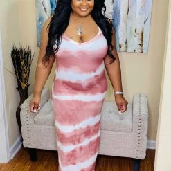 PASH BOUTIQUE Mauve Plus Tie-dye Maxi New Arrivals