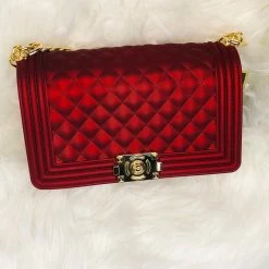 PASH BOUTIQUE Red Matte Jelly Purse Bags