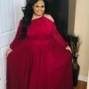 PASH BOUTIQUE Burgundy Maxi Dress New Arrivals