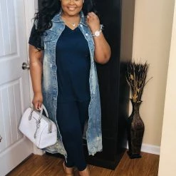 PASH BOUTIQUE MidNight Navy Lounge Set Sets (Missy)