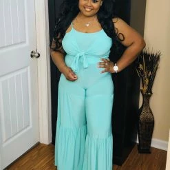 PASH BOUTIQUE Deep Mint Spaghetti Strap Set New Arrivals