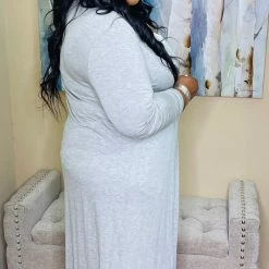 PASH BOUTIQUE Grey Long Duster