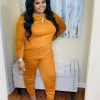 PASH BOUTIQUE Almond Long Sleeve Set W/pockets New Arrivals