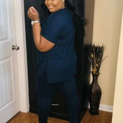 PASH BOUTIQUE MidNight Navy Lounge Set Sets (Missy)