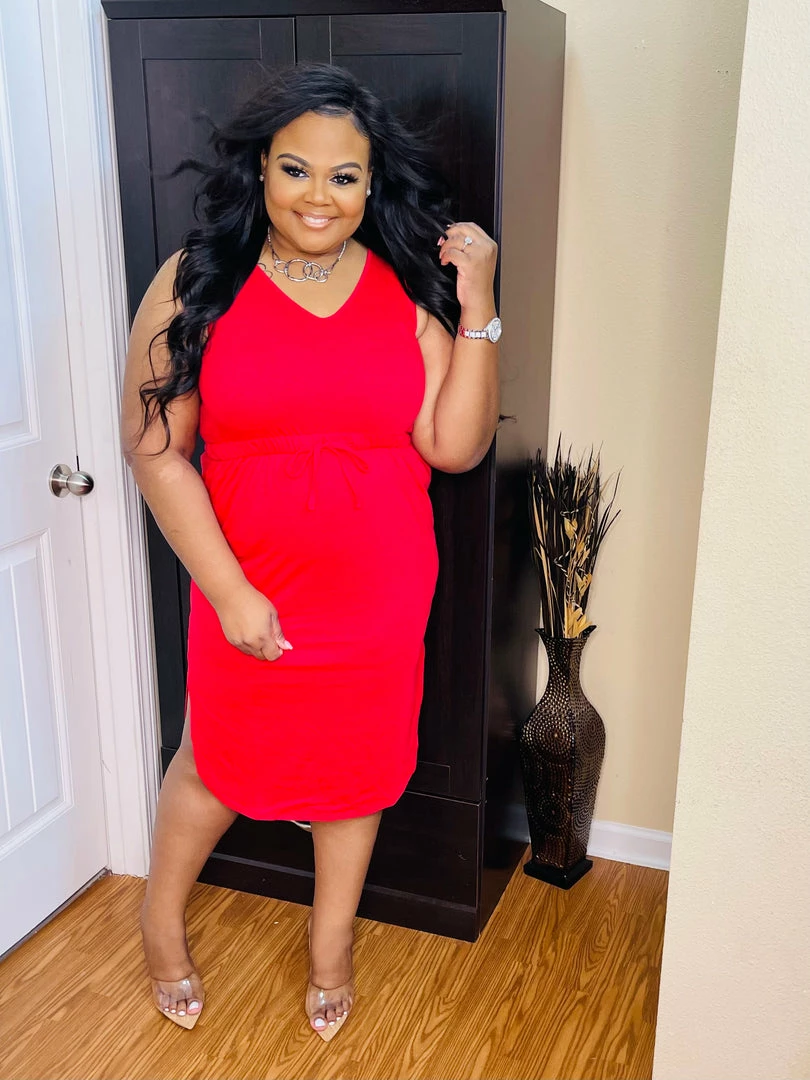 PASH BOUTIQUE Red Sleeveless Dress