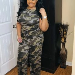 PASH BOUTIQUE Camouflage Jumpsuit New Arrivals