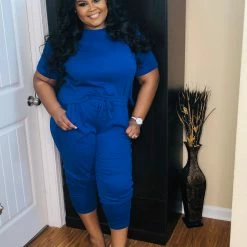 PASH BOUTIQUE Mid Navy Jogger Set