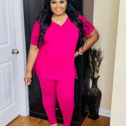 PASH BOUTIQUE Magenta Lounge Set