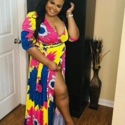 PASH BOUTIQUE Dresses (Missy) Royal Blue Wrapped Maxi