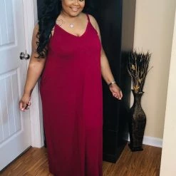 PASH BOUTIQUE New Arrivals Cabernet Plus Maxi Dress