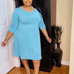 PASH BOUTIQUE New Arrivals Ash Mint Plus Flare Dress