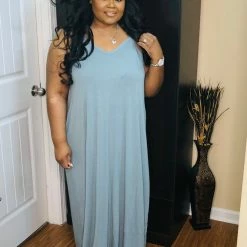 PASH BOUTIQUE New Arrivals Lt Green Plus Maxi Dress