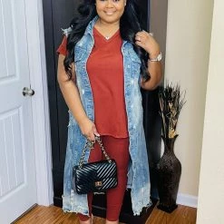 PASH BOUTIQUE Dk Rust Lounge Set