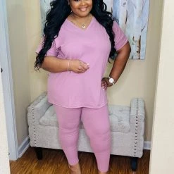 PASH BOUTIQUE New Arrivals Lt. Rose Lounge Set