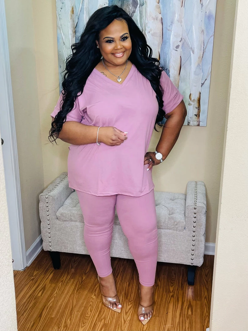 PASH BOUTIQUE New Arrivals Lt. Rose Lounge Set