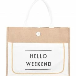PASH BOUTIQUE Accessories White Hello Weekend Bag