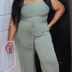 PASH BOUTIQUE Olive Jumpsuit