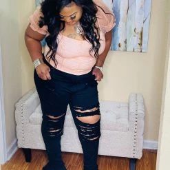 PASH BOUTIQUE Black Bell Plus Jeans New Arrivals