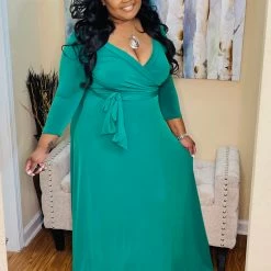 PASH BOUTIQUE Green Maxi Dress