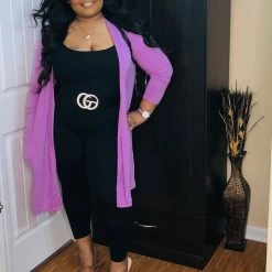 PASH BOUTIQUE Dk Mauve Cardigan New Arrivals