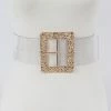 PASH BOUTIQUE Plus Clear Square Belts
