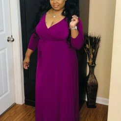 PASH BOUTIQUE Magenta Plus Dress