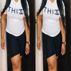 PASH BOUTIQUE Black Biker Shorts