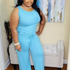 PASH BOUTIQUE Ash Mint Sleeveless Jumpsuit