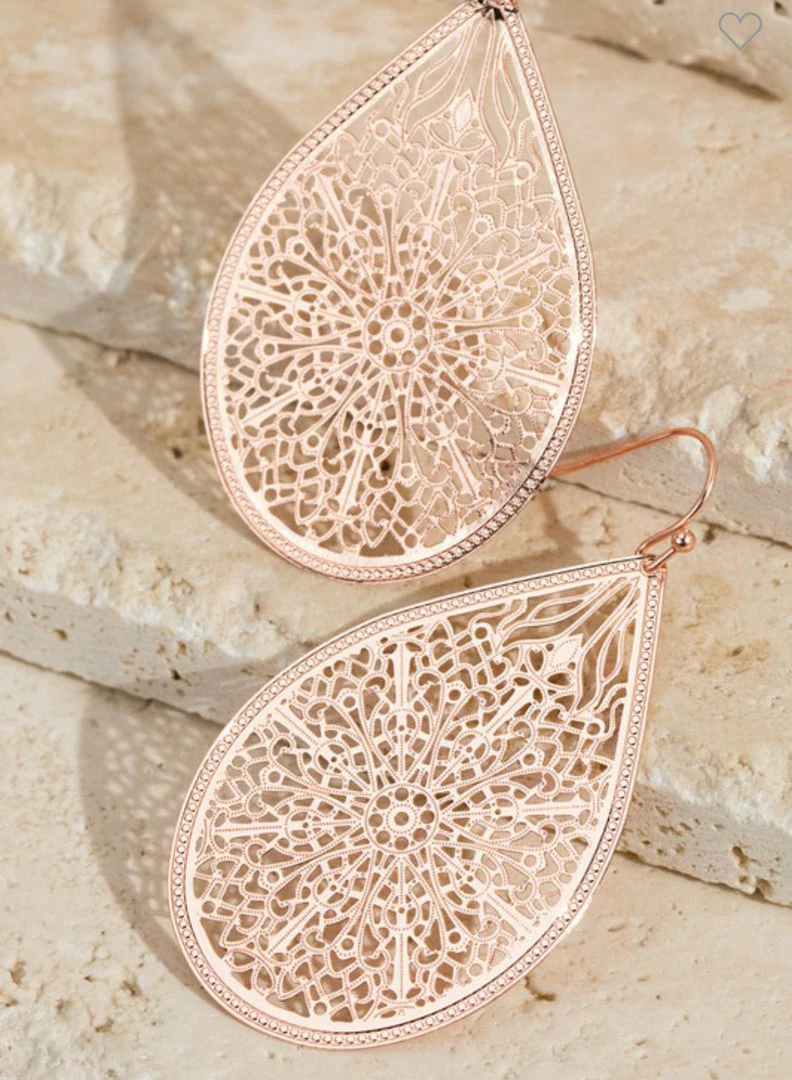 PASH BOUTIQUE Accessories Rose Gold Earrings