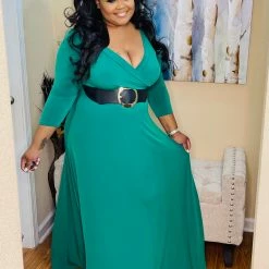 PASH BOUTIQUE Green Maxi Dress