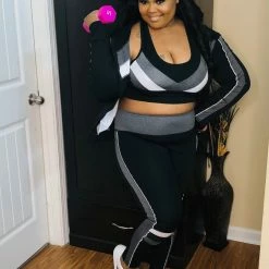 PASH BOUTIQUE Black Workout Set