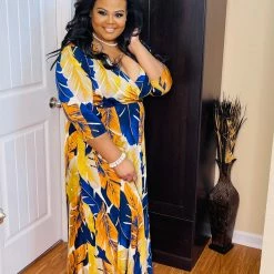 PASH BOUTIQUE Navy/Mustard