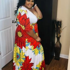 PASH BOUTIQUE Red Wrapped Maxi Dresses (Missy)