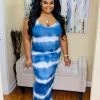 PASH BOUTIQUE Blue Plus Tie-dye Maxi